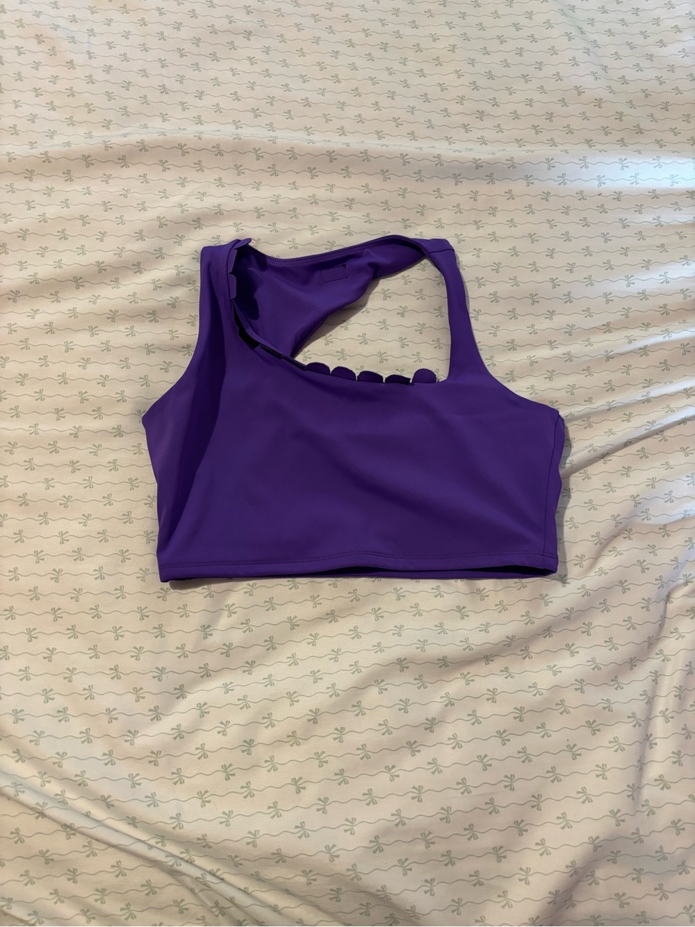 Purple One-Shoulder Women's Sports Top Tiger Friday